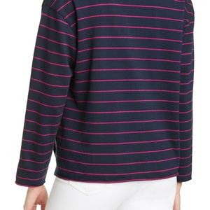 Frank & Eileen Tee Lab Blue Stripe Henley NWOT